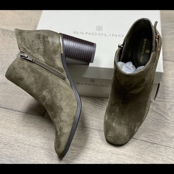 Bandolino Booties - Suede bootie with block heel NWB - Picture 2 of 13